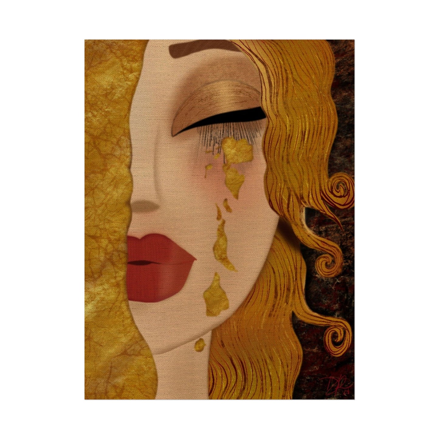 "Golden Doll Tears" Rolled Posters