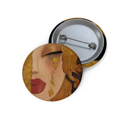 "Golden Doll Tears" Pin